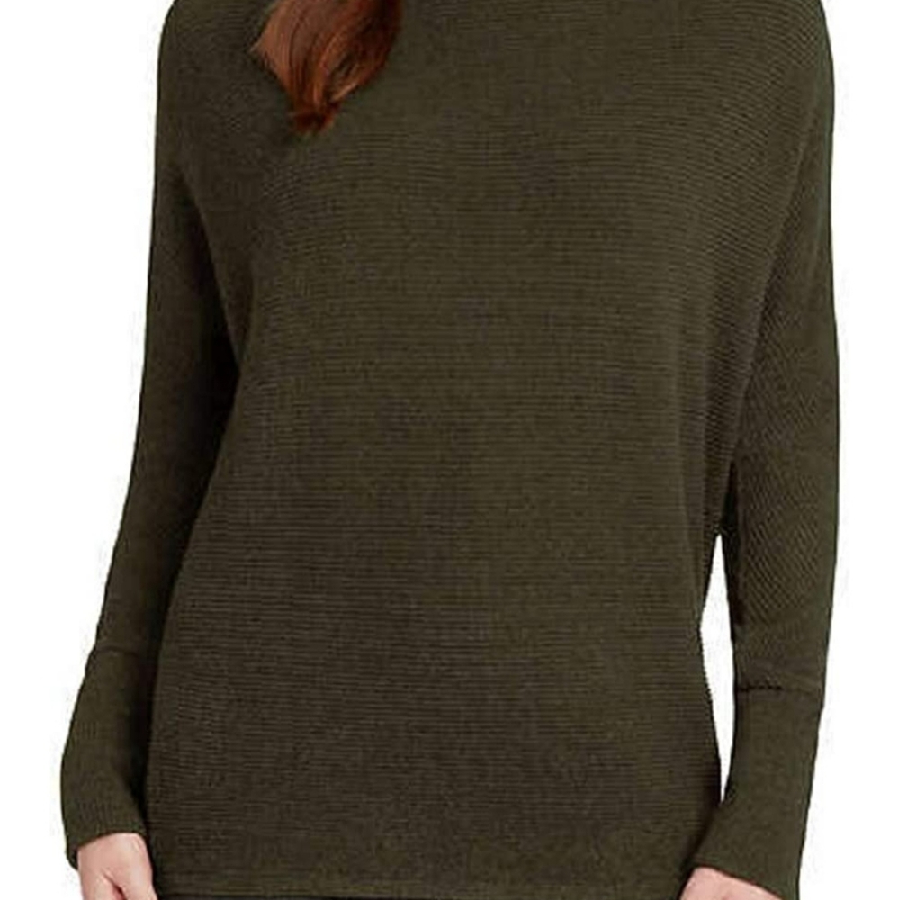 ⭐ 2/$10 Dark Army Green Mock Neck Sweater